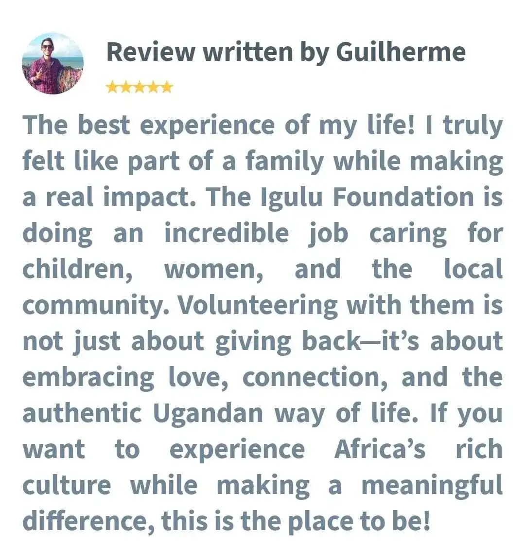 Testimonial Text Image