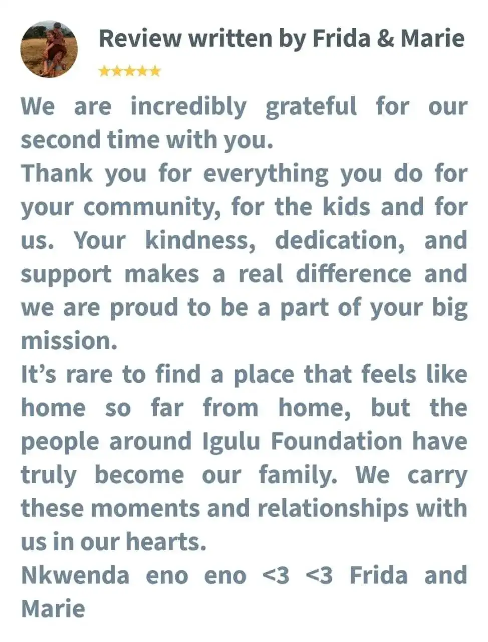 Testimonial Text Image